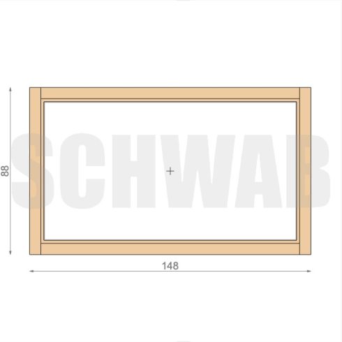 150x90 cm fix vegez s fa ablak